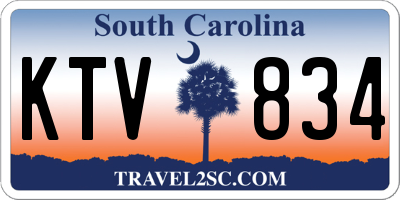 SC license plate KTV834