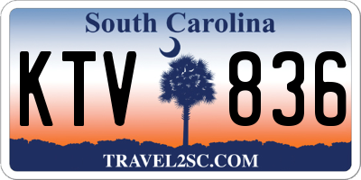 SC license plate KTV836