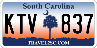 SC license plate KTV837