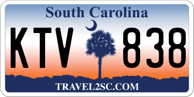 SC license plate KTV838
