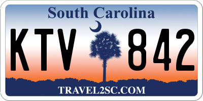 SC license plate KTV842