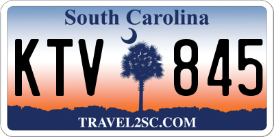 SC license plate KTV845
