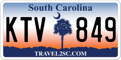 SC license plate KTV849