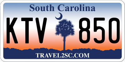 SC license plate KTV850