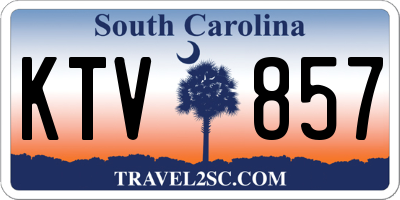 SC license plate KTV857