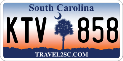 SC license plate KTV858