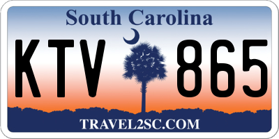 SC license plate KTV865
