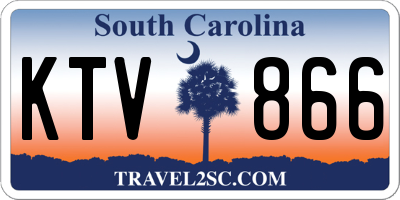 SC license plate KTV866