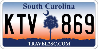 SC license plate KTV869