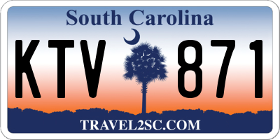 SC license plate KTV871