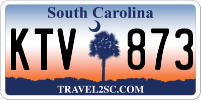 SC license plate KTV873