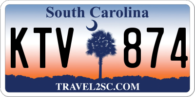 SC license plate KTV874