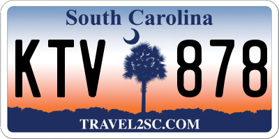 SC license plate KTV878