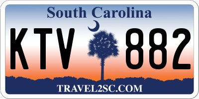 SC license plate KTV882