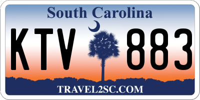 SC license plate KTV883