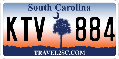 SC license plate KTV884
