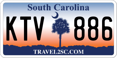 SC license plate KTV886