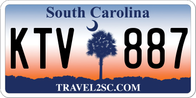 SC license plate KTV887