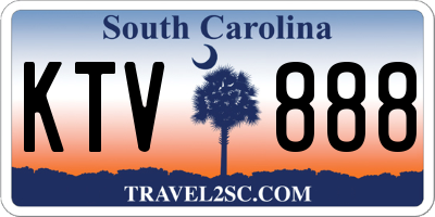 SC license plate KTV888