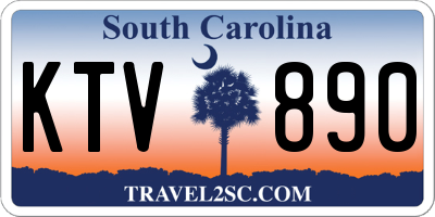 SC license plate KTV890