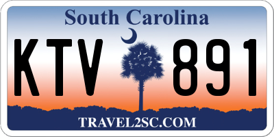SC license plate KTV891