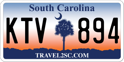 SC license plate KTV894