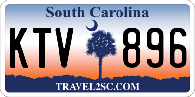 SC license plate KTV896