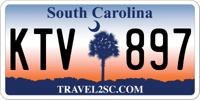 SC license plate KTV897