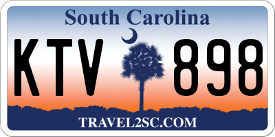 SC license plate KTV898