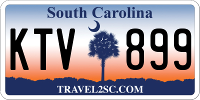 SC license plate KTV899