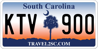 SC license plate KTV900
