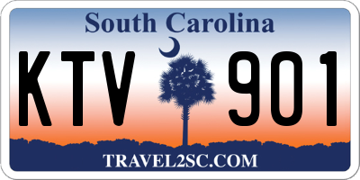 SC license plate KTV901