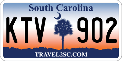 SC license plate KTV902