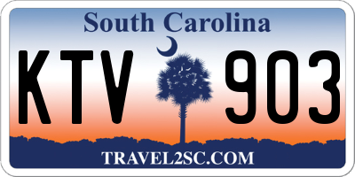 SC license plate KTV903
