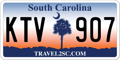 SC license plate KTV907