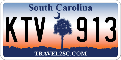 SC license plate KTV913
