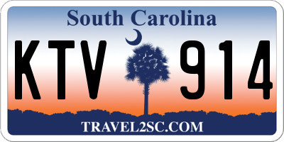 SC license plate KTV914