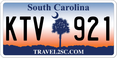 SC license plate KTV921