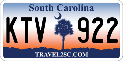 SC license plate KTV922