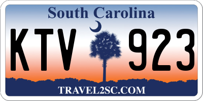 SC license plate KTV923