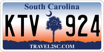 SC license plate KTV924