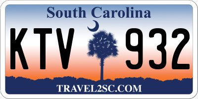 SC license plate KTV932