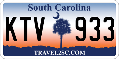SC license plate KTV933