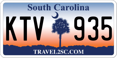 SC license plate KTV935
