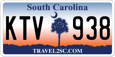 SC license plate KTV938
