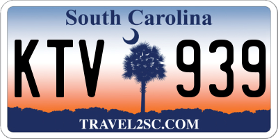 SC license plate KTV939