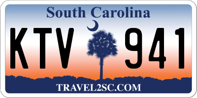 SC license plate KTV941