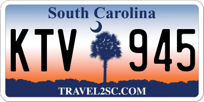 SC license plate KTV945