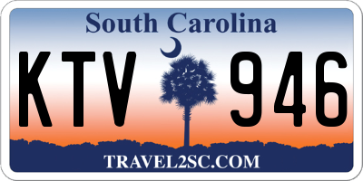 SC license plate KTV946