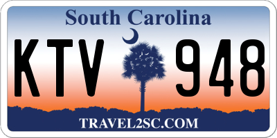 SC license plate KTV948